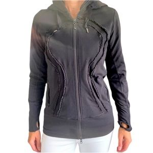 Lululemon Black Hooded Sweatshirt (Size 10)